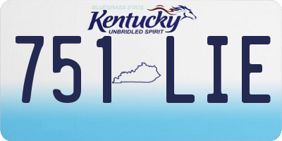KY license plate 751LIE