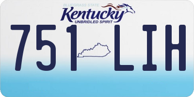 KY license plate 751LIH