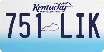 KY license plate 751LIK