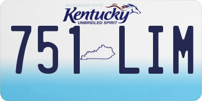 KY license plate 751LIM