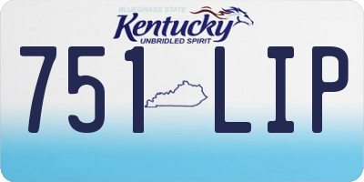 KY license plate 751LIP