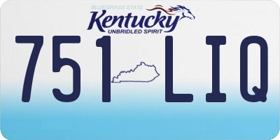 KY license plate 751LIQ