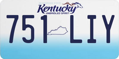 KY license plate 751LIY
