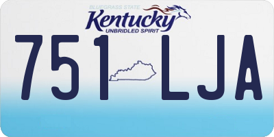 KY license plate 751LJA
