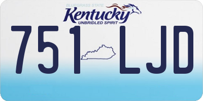 KY license plate 751LJD