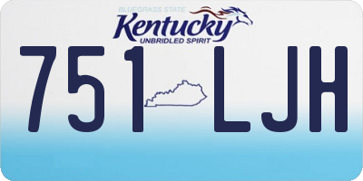 KY license plate 751LJH