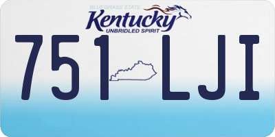 KY license plate 751LJI