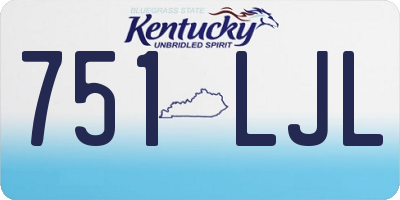 KY license plate 751LJL