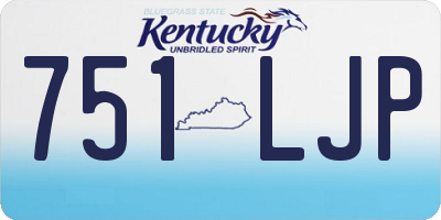 KY license plate 751LJP