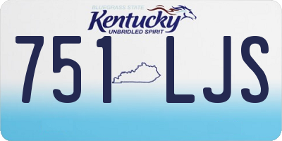 KY license plate 751LJS