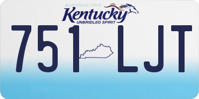 KY license plate 751LJT