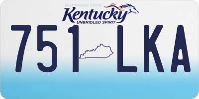 KY license plate 751LKA
