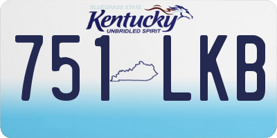 KY license plate 751LKB