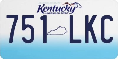 KY license plate 751LKC
