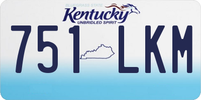 KY license plate 751LKM