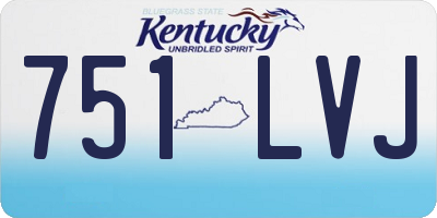 KY license plate 751LVJ