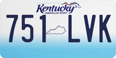 KY license plate 751LVK