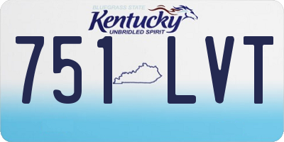 KY license plate 751LVT