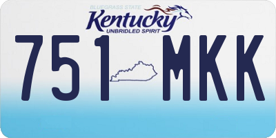 KY license plate 751MKK