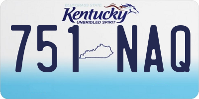 KY license plate 751NAQ