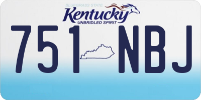 KY license plate 751NBJ