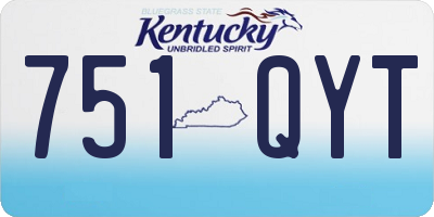 KY license plate 751QYT