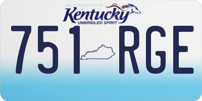 KY license plate 751RGE