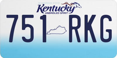 KY license plate 751RKG