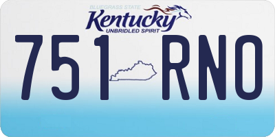 KY license plate 751RNO