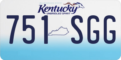 KY license plate 751SGG