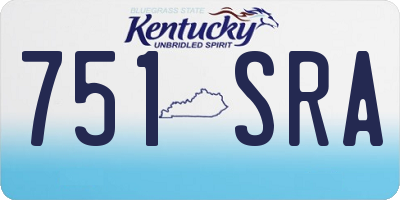 KY license plate 751SRA