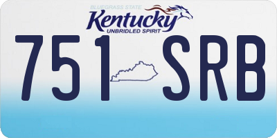 KY license plate 751SRB