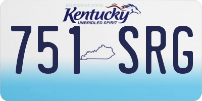 KY license plate 751SRG