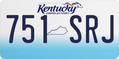 KY license plate 751SRJ