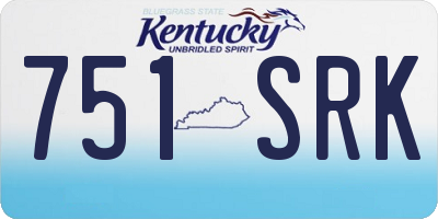 KY license plate 751SRK