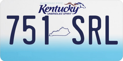 KY license plate 751SRL
