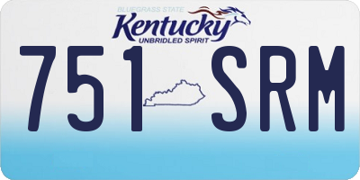 KY license plate 751SRM