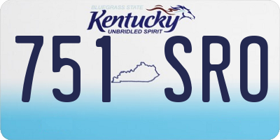 KY license plate 751SRO