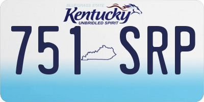 KY license plate 751SRP