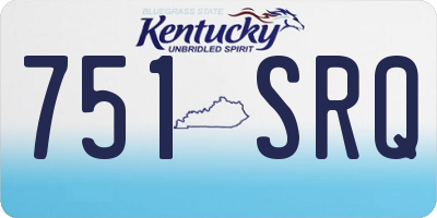 KY license plate 751SRQ