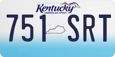KY license plate 751SRT