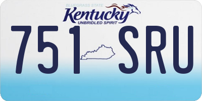 KY license plate 751SRU