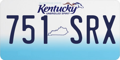 KY license plate 751SRX