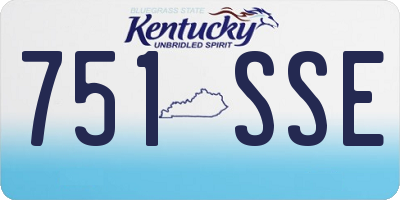 KY license plate 751SSE