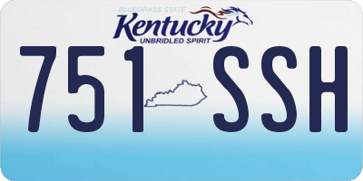 KY license plate 751SSH