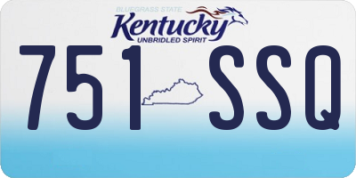 KY license plate 751SSQ