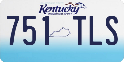 KY license plate 751TLS