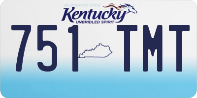 KY license plate 751TMT