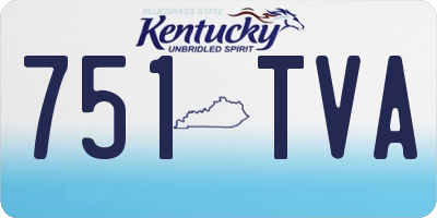 KY license plate 751TVA