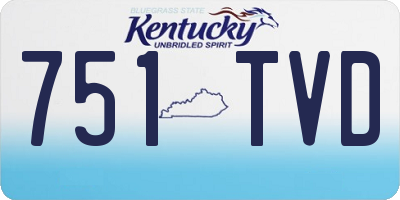 KY license plate 751TVD